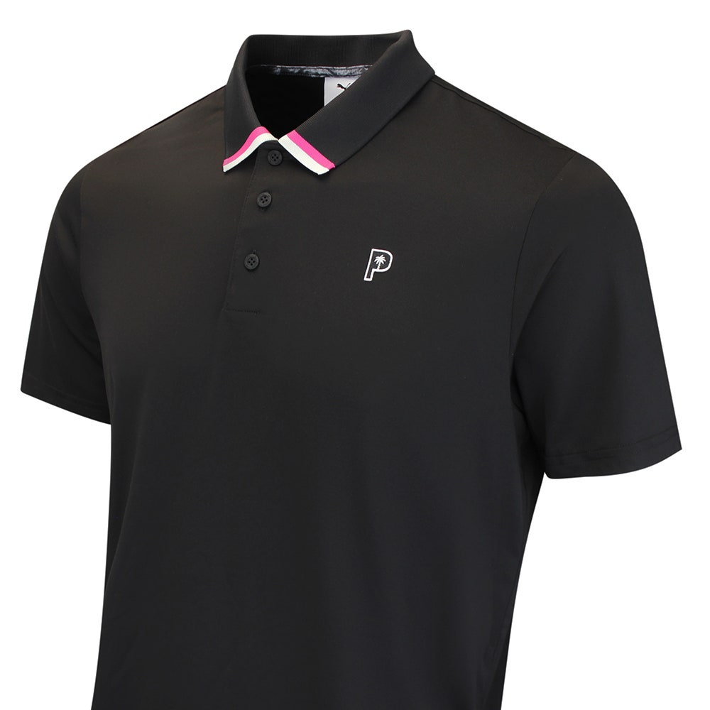 PUMA Golf Shirt - PTC Tipped Polo - Black AW26