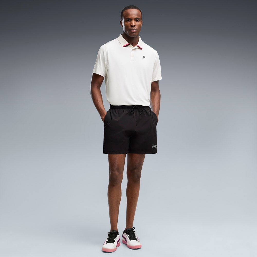 PUMA Golf Shirt - PTC Tipped Polo - Warm White AW26