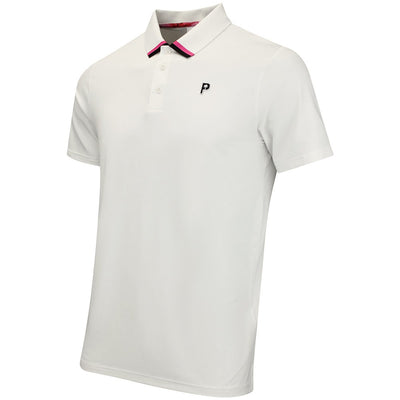 PUMA Golf Shirt - PTC Tipped Polo - Warm White AW26