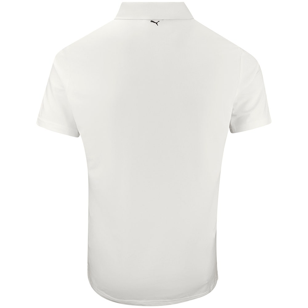 PUMA Golf Shirt - PTC Tipped Polo - Warm White AW26