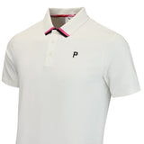 PUMA Golf Shirt - PTC Tipped Polo - Warm White AW26