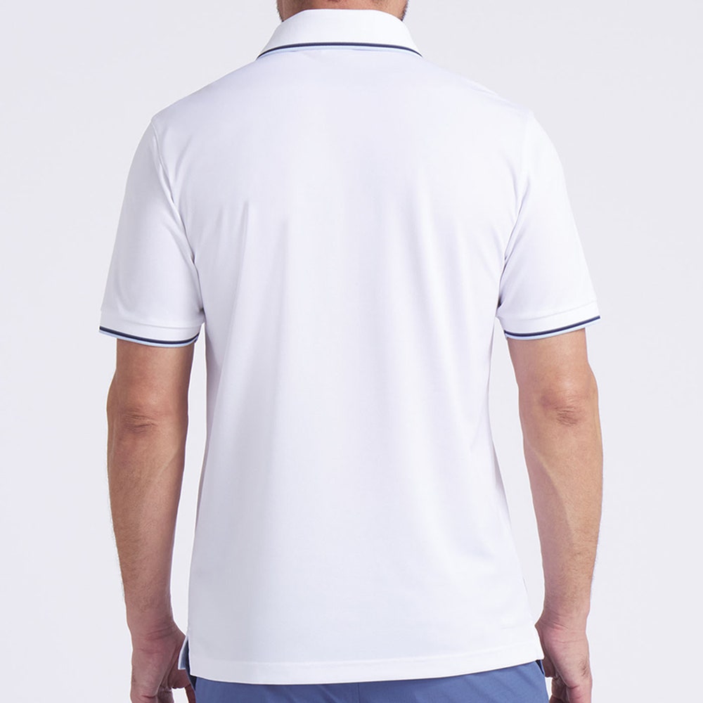 PUMA Golf Shirt - PTC Tipped Polo - White Glow AW25