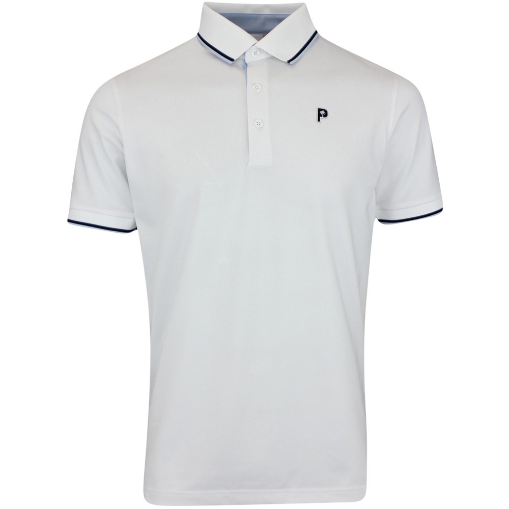 PUMA Golf Shirt - PTC Tipped Polo - White Glow AW25