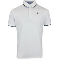 PUMA Golf Shirt - PTC Tipped Polo - White Glow AW25