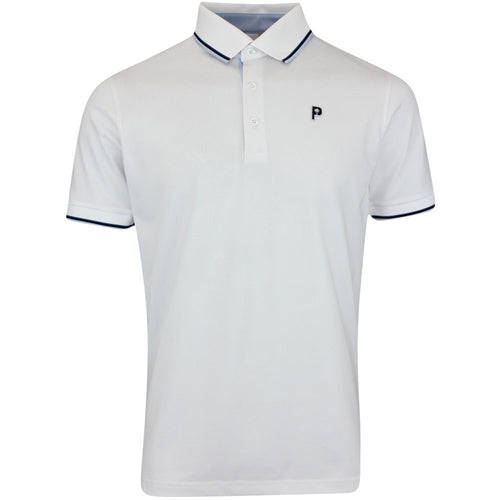 PUMA Golf Shirt - PTC Tipped Polo - White Glow AW25