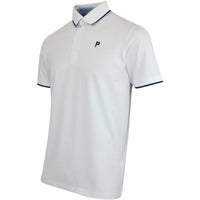 PUMA Golf Shirt - PTC Tipped Polo - White Glow AW25