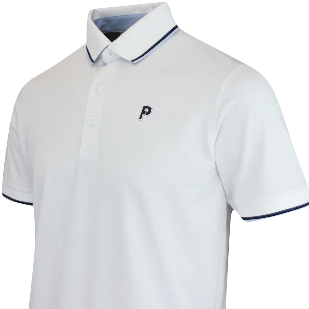 PUMA Golf Shirt - PTC Tipped Polo - White Glow AW25