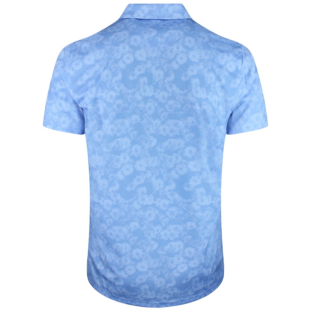 PUMA Golf Shirt - Pure 2.0 Floral Polo - Team Light Blue SS26