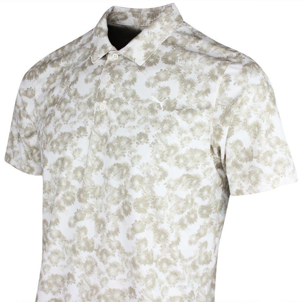 PUMA Golf Shirt - Pure 2.0 Floral Polo - Warm White SS26