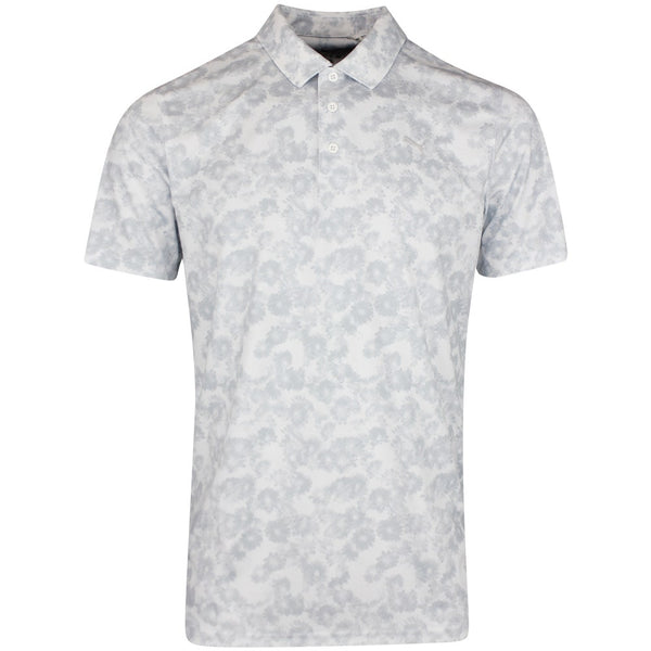 PUMA Golf Shirt - Pure 2.0 Floral Polo - White Glow SS26