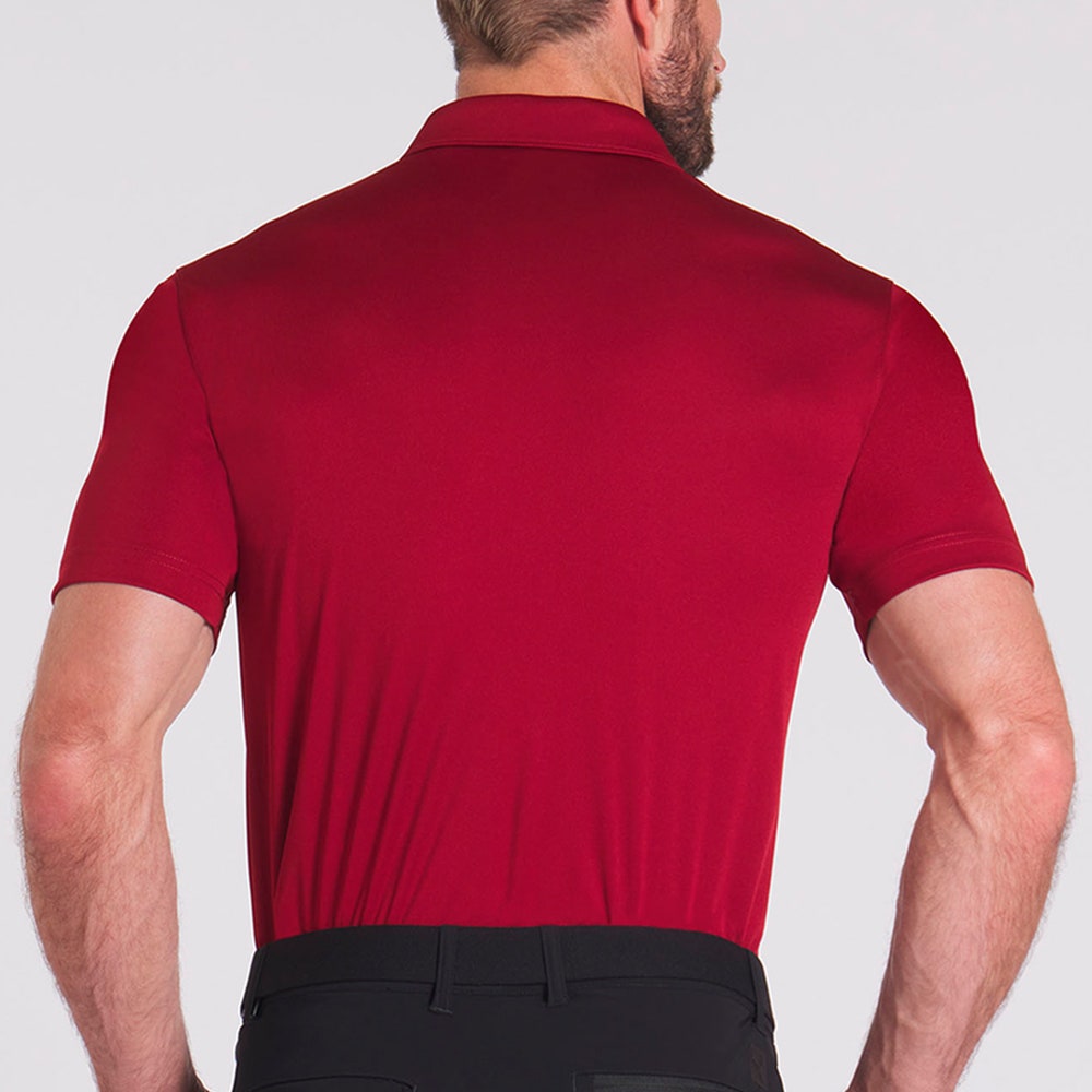 PUMA Golf Shirt - Pure Solid Polo - Intense Red AW24