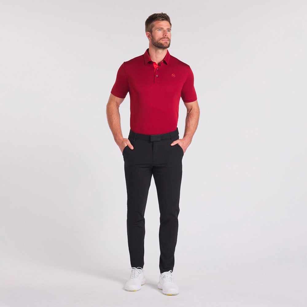 PUMA Golf Shirt - Pure Solid Polo - Intense Red AW24