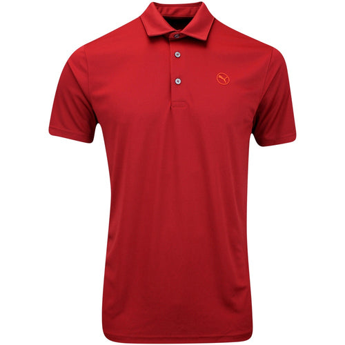 PUMA Golf Shirt - Pure Solid Polo - Intense Red AW24