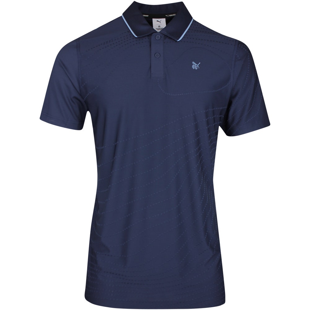 PUMA Golf Shirt - RC Mattr Jacquard Polo - Deep Navy SS26