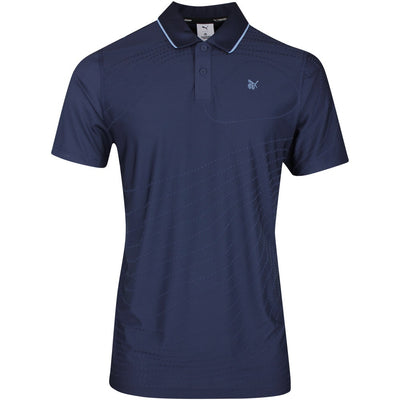 PUMA Golf Shirt - RC Mattr Jacquard Polo - Deep Navy SS26