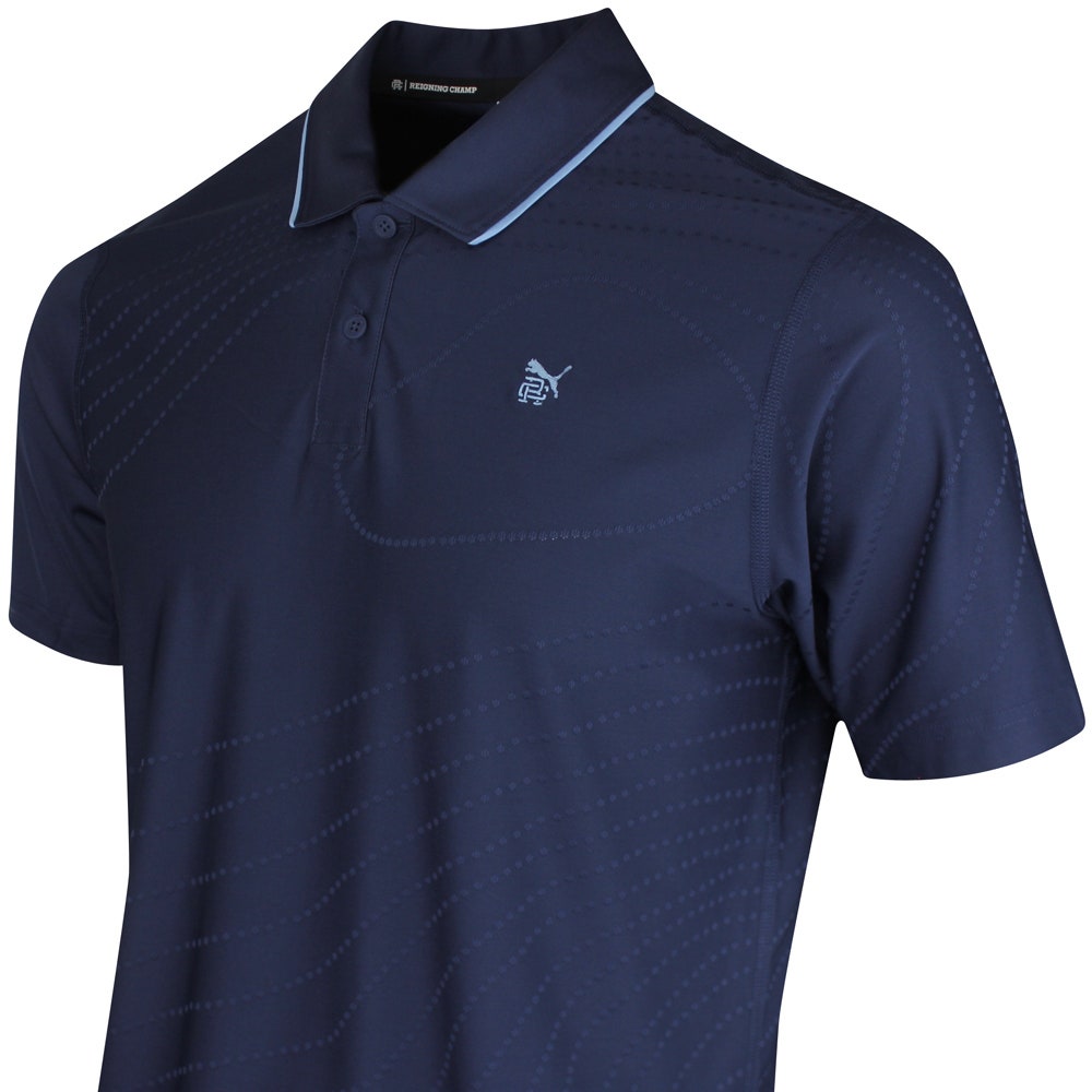 PUMA Golf Shirt - RC Mattr Jacquard Polo - Deep Navy SS26