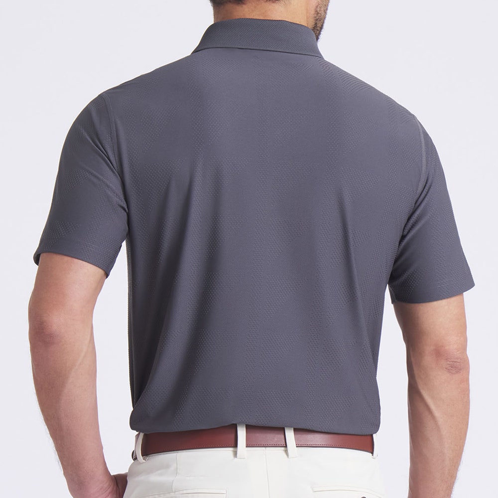 PUMA Golf Shirt - RC Mattr Jacquard Polo - Dusky Grey AW25