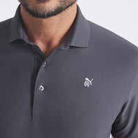 PUMA Golf Shirt - RC Mattr Jacquard Polo - Dusky Grey AW25