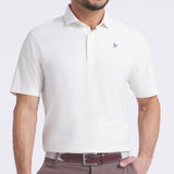 PUMA Golf Shirt - RC Mattr Jacquard Polo - Warm White AW25