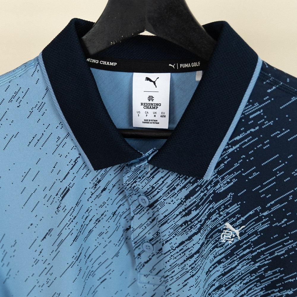 PUMA Golf Shirt - RC Mattr Printed Polo - Deep Navy SS26