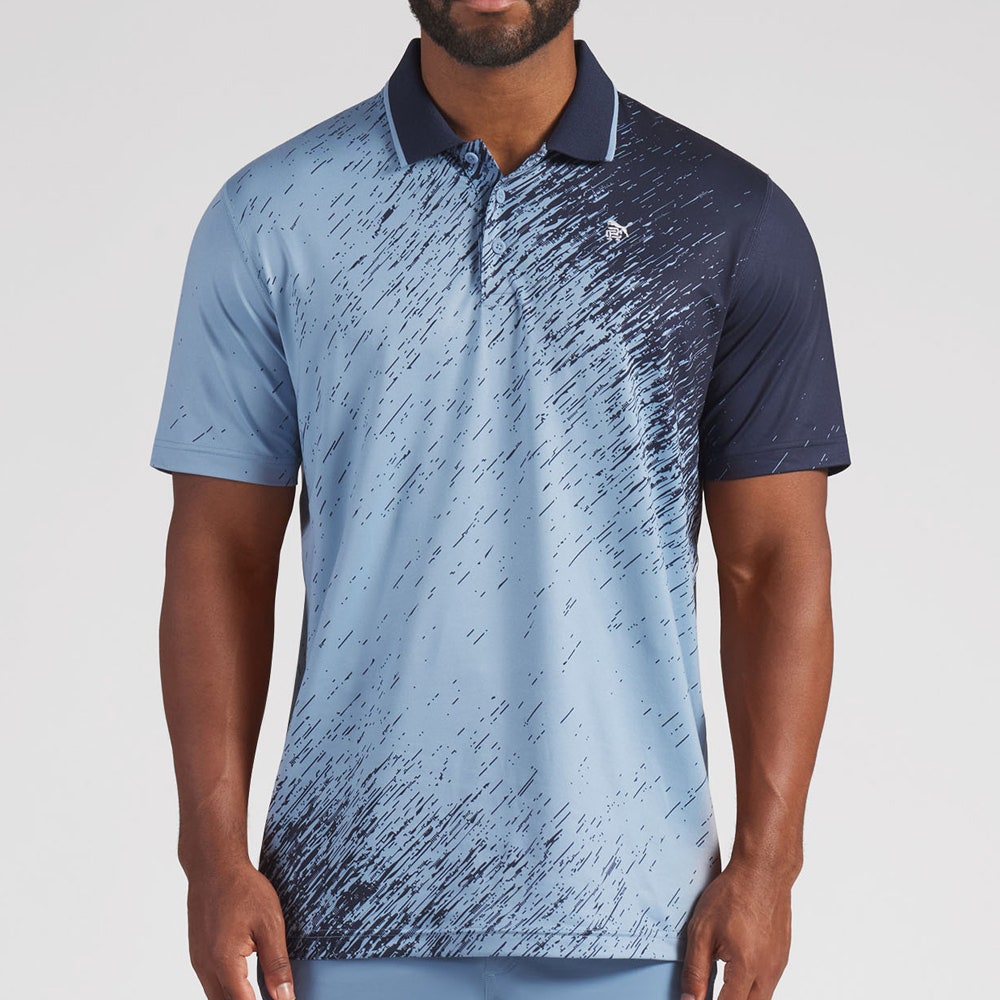 PUMA Golf Shirt - RC Mattr Printed Polo - Deep Navy SS26
