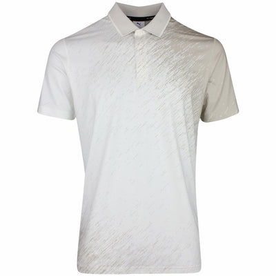 PUMA Golf Shirt - RC Mattr Printed Polo - Desert Dust SS26
