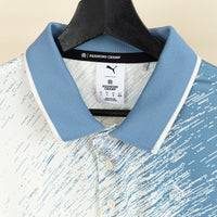 PUMA Golf Shirt - RC Mattr Printed Polo - Zen Blue SS26