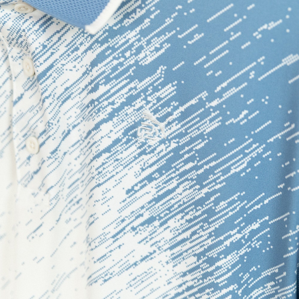 PUMA Golf Shirt - RC Mattr Printed Polo - Zen Blue SS26