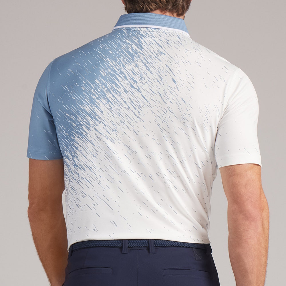 PUMA Golf Shirt - RC Mattr Printed Polo - Zen Blue SS26
