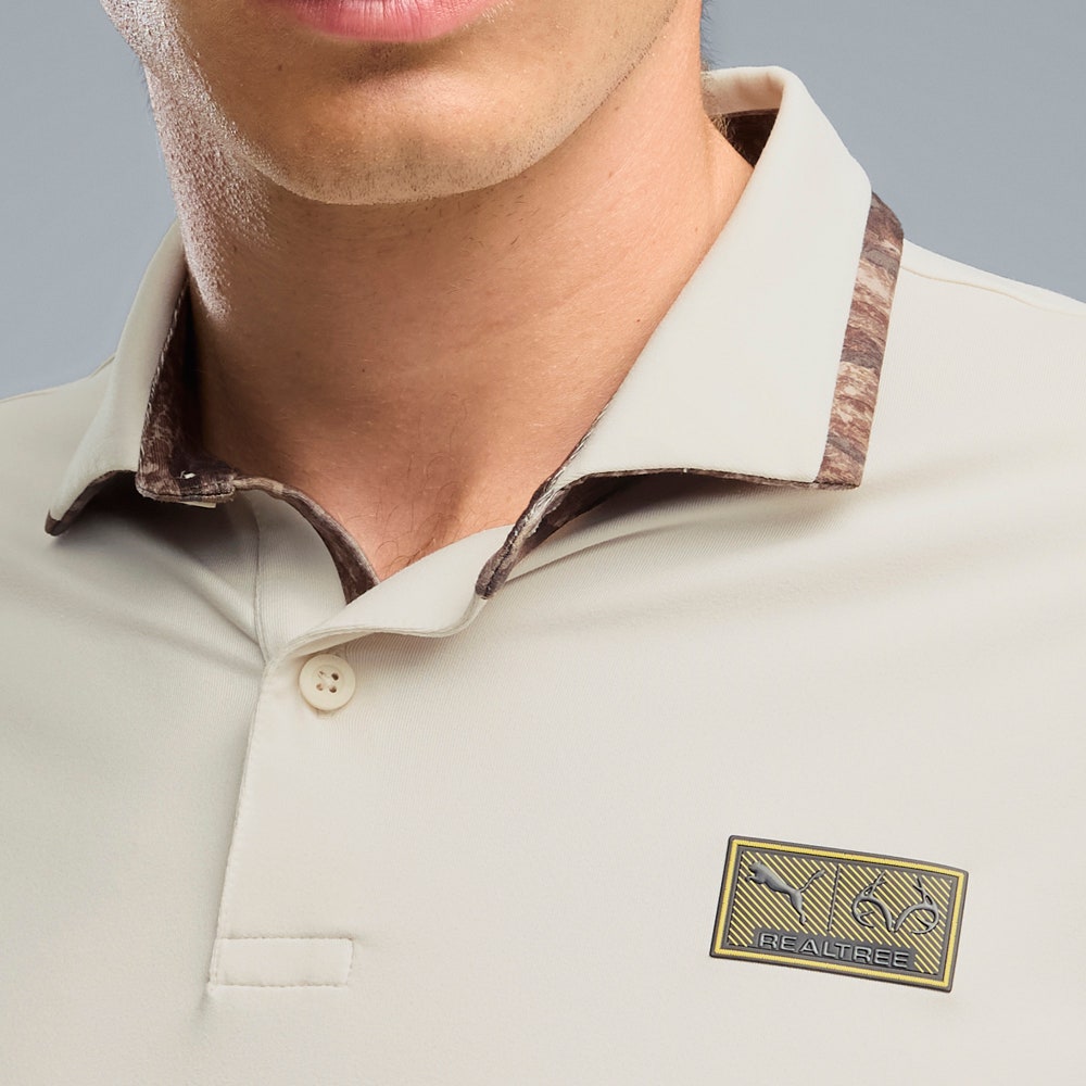 PUMA Golf Shirt - REALTREE Solid Polo - Alpine Snow AW26