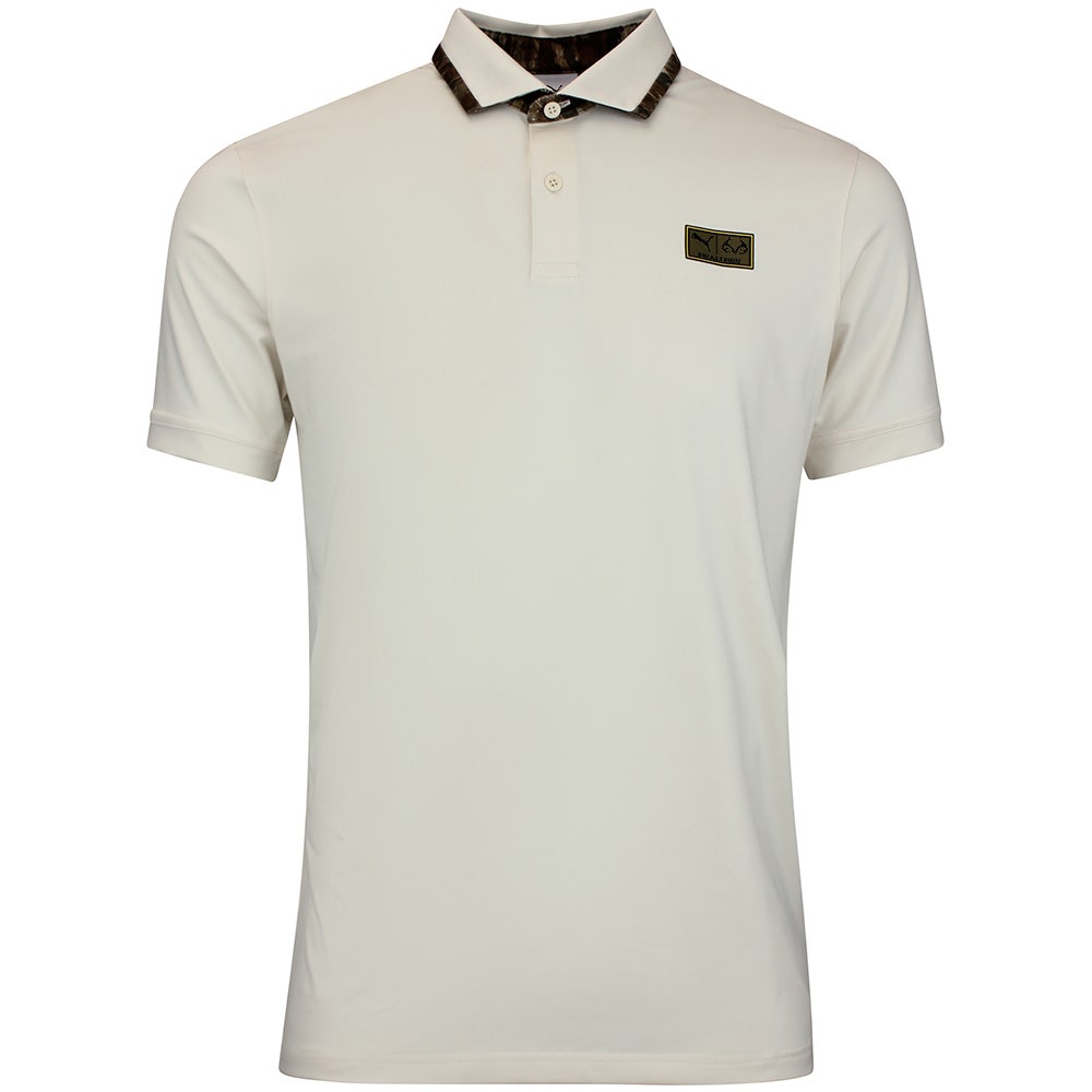 PUMA Golf Shirt - REALTREE Solid Polo - Alpine Snow AW26
