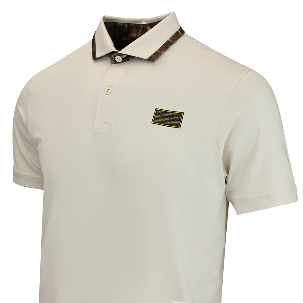 PUMA Golf Shirt - REALTREE Solid Polo - Alpine Snow AW26
