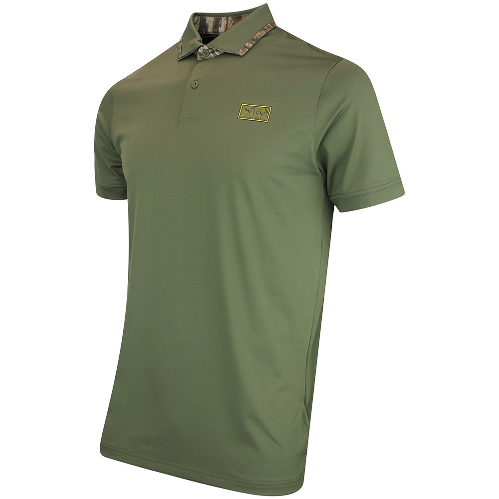 PUMA Golf Shirt - REALTREE Solid Polo - Dusty Olive AW26