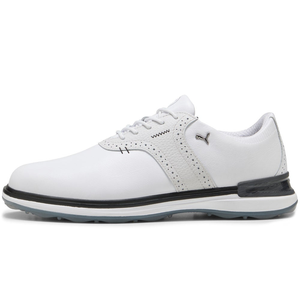 PUMA Golf Shoes - Avant Saddle - White - Ash Grey SS25
