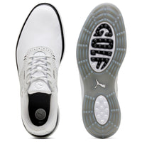 PUMA Golf Shoes - Avant Saddle - White - Ash Grey SS25