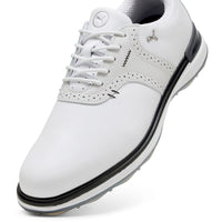 PUMA Golf Shoes - Avant Saddle - White - Ash Grey SS25