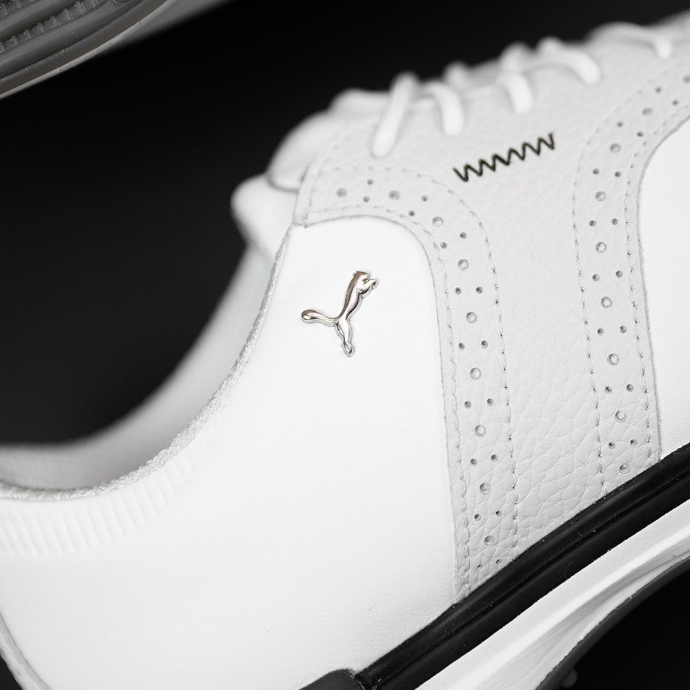 PUMA Golf Shoes - Avant Saddle - White - Ash Grey SS25