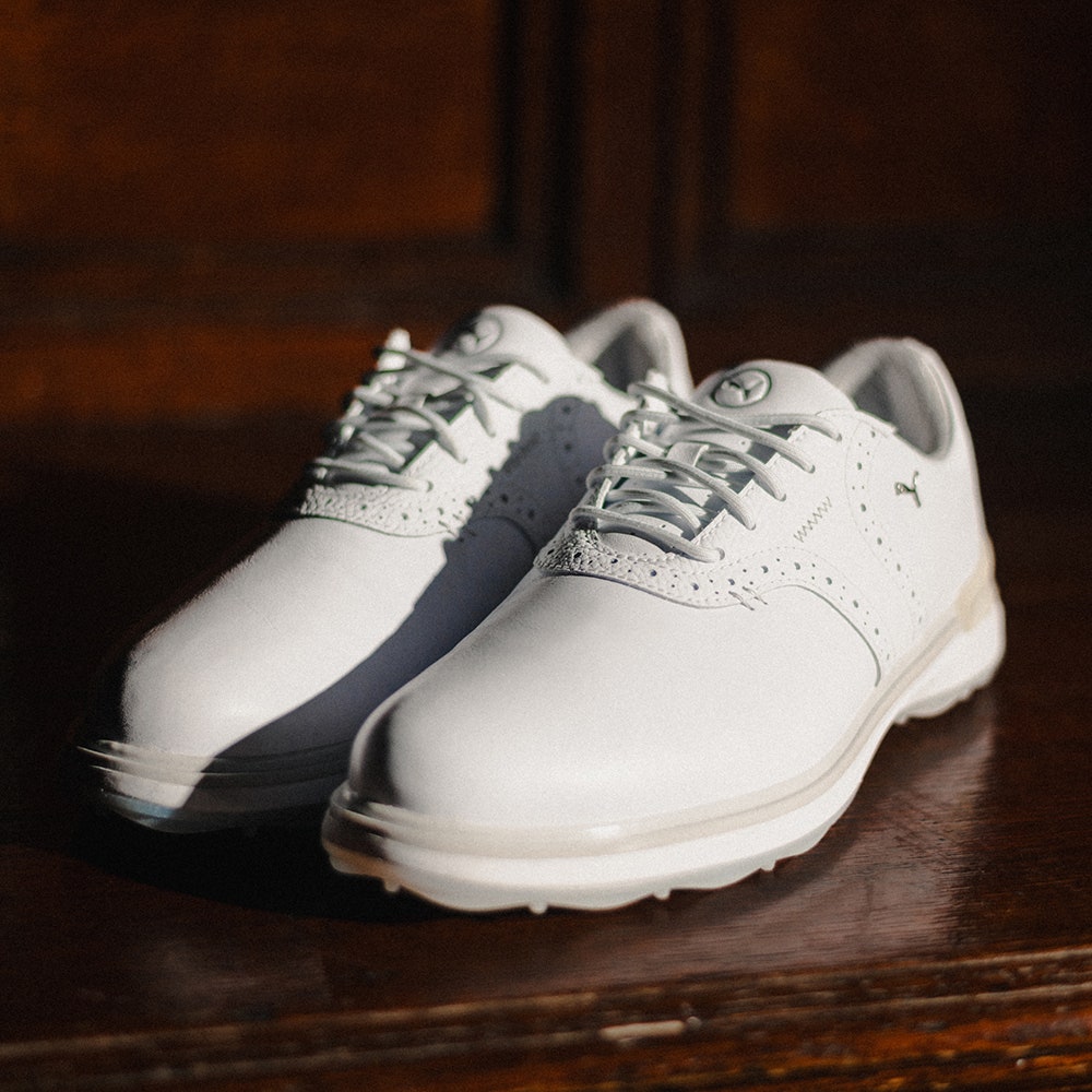 PUMA Golf Shoes - Avant Saddle - White SS25