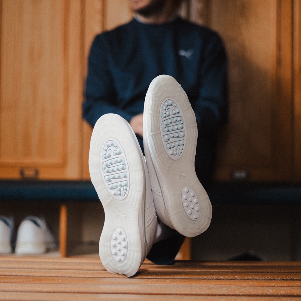PUMA Golf Shoes - Avant Saddle - White SS25