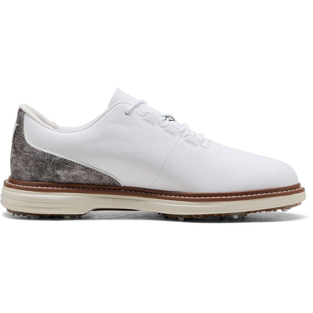 PUMA Golf Shoes - Avant Tour Spiked - White - Brown Mushroom SS26