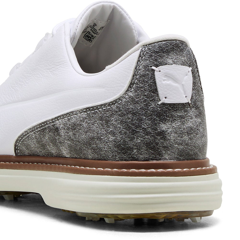 PUMA Golf Shoes - Avant Tour Spiked - White - Brown Mushroom SS26