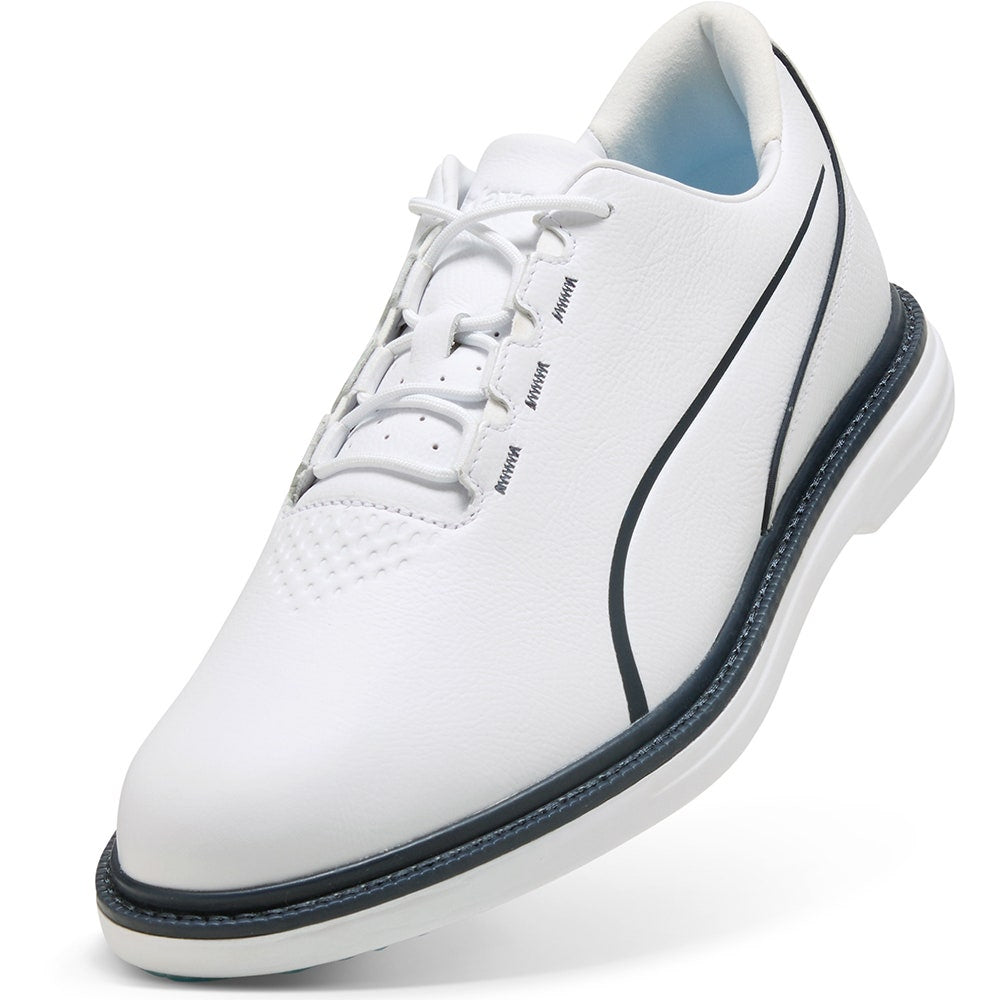PUMA Golf Shoes - Avant Tour Spiked - White - Deep Navy SS26
