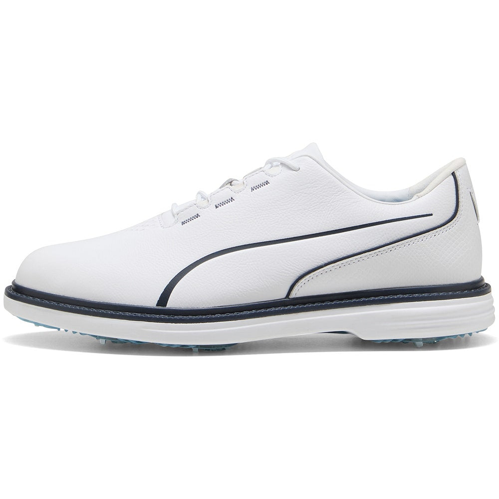 PUMA Golf Shoes - Avant Tour Spiked - White - Deep Navy SS26