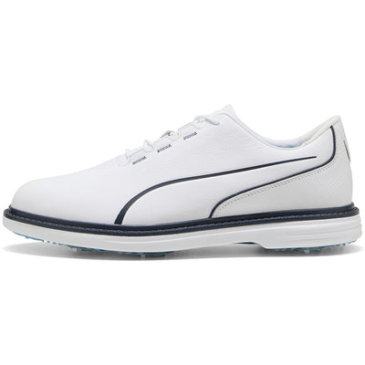 PUMA Golf Shoes - Avant Tour Spiked - White - Deep Navy SS26