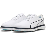 PUMA Golf Shoes - Avant Tour Spiked - White - Deep Navy SS26