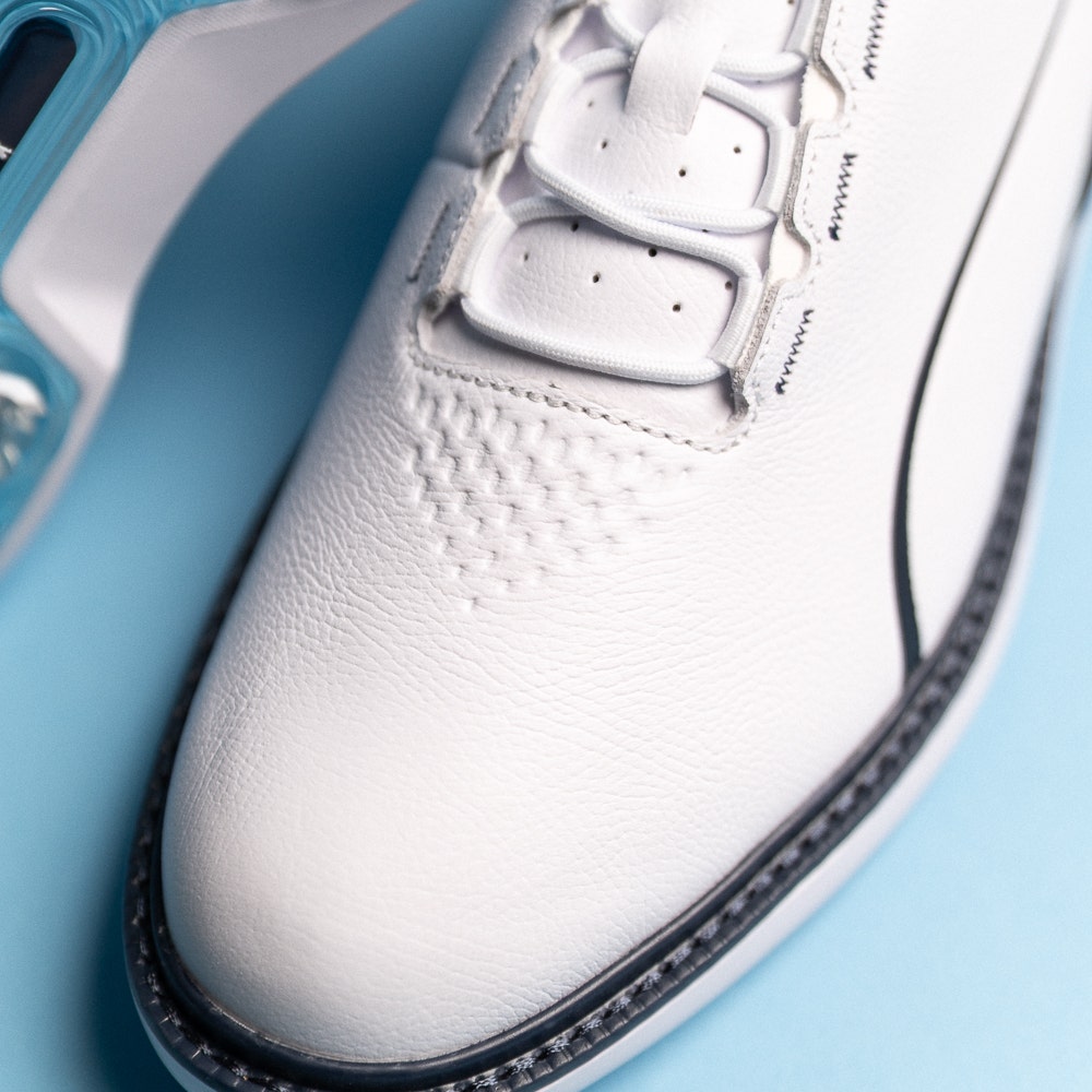 PUMA Golf Shoes - Avant Tour Spiked - White - Deep Navy SS26