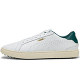 PUMA Golf Shoes - Classic G - White - Varsity Green SS25