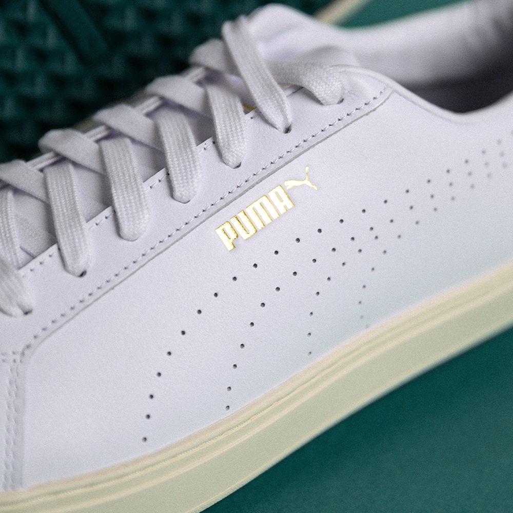 PUMA Golf Shoes - Classic G - White - Varsity Green SS25