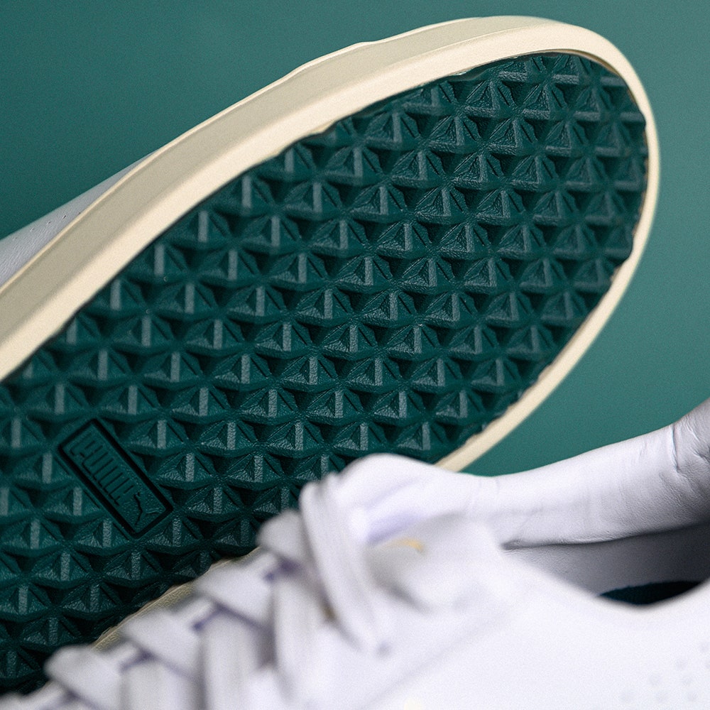 PUMA Golf Shoes - Classic G - White - Varsity Green SS25