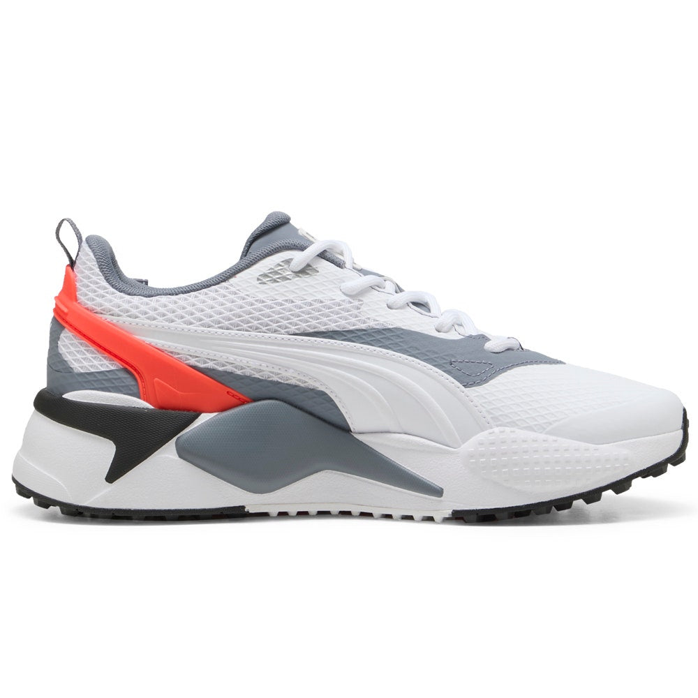 PUMA Golf Shoes - GS-X Efekt - White - Grey - Red SS25